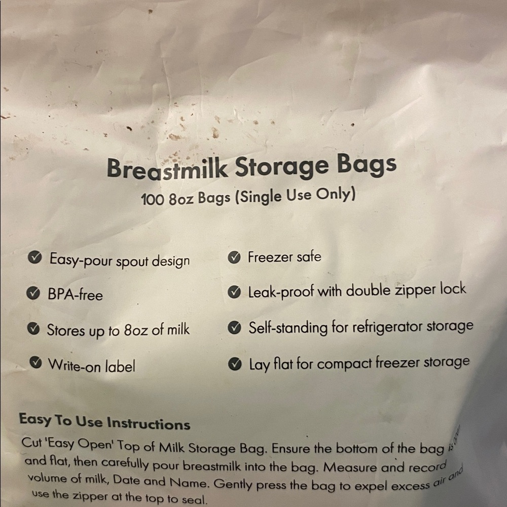 Motif  100 Storage  breast milk Bags New With Tags - Picture 5 of 6